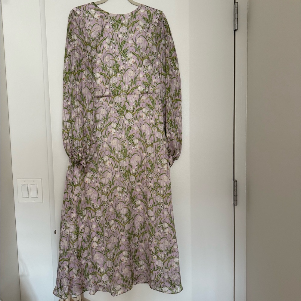 Purple patterned Borgo De Nor midi dress